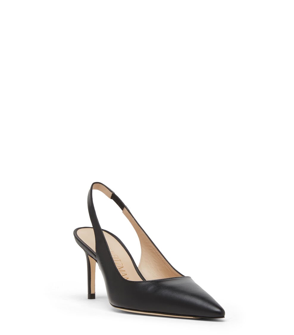 Stuart Weitzman STUART 75 SLINGBACK PUMP en NEGRO de Mujer | Stuart Weitzman® 2025