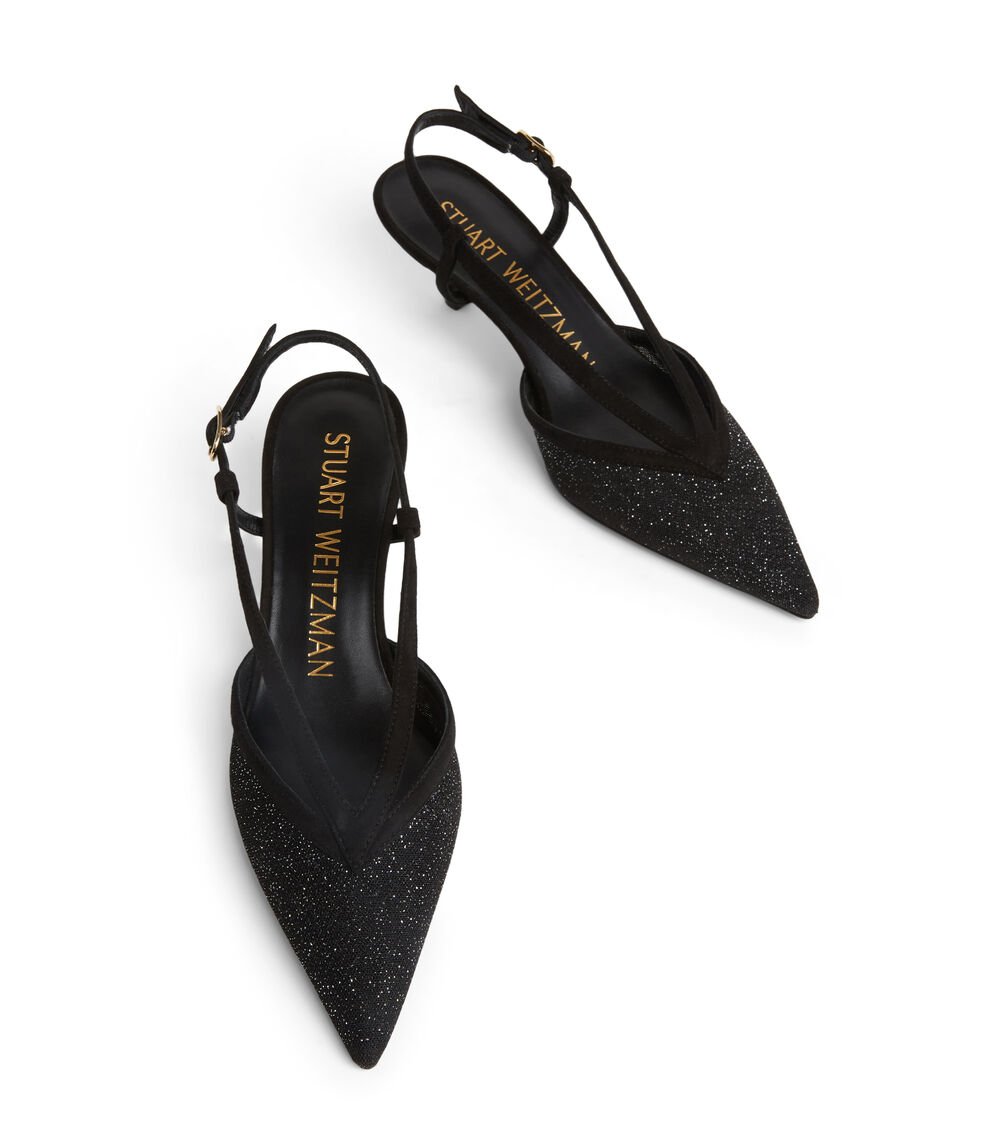 Stuart Weitzman NOCHE 50 SLINGBACK en NEGRO de Mujer | Stuart Weitzman® Rebajas