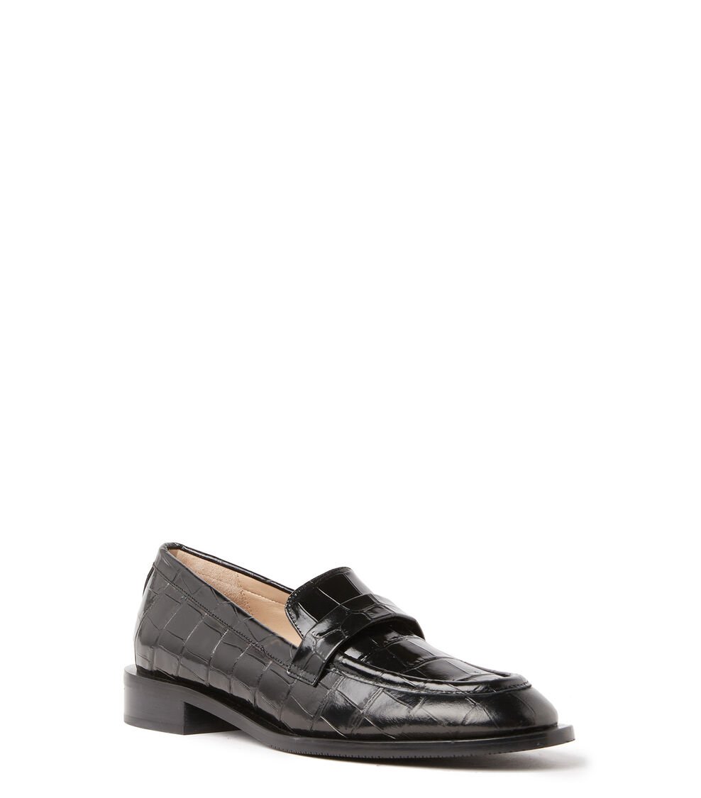 Stuart Weitzman PALMER SLEEK LOAFER en NEGRO de Mujer | Stuart Weitzman® Gran oferta