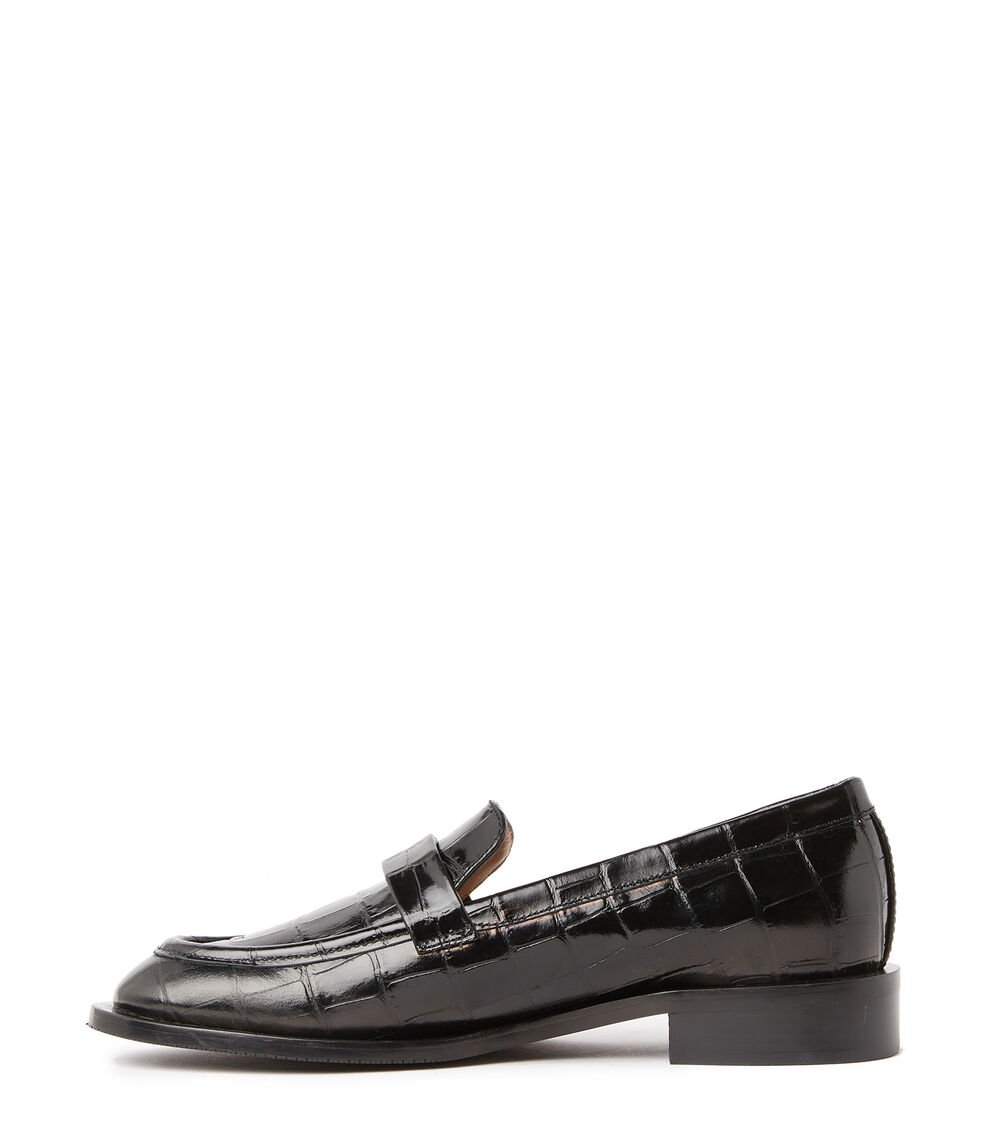 Stuart Weitzman PALMER SLEEK LOAFER en NEGRO de Mujer | Stuart Weitzman® Gran oferta