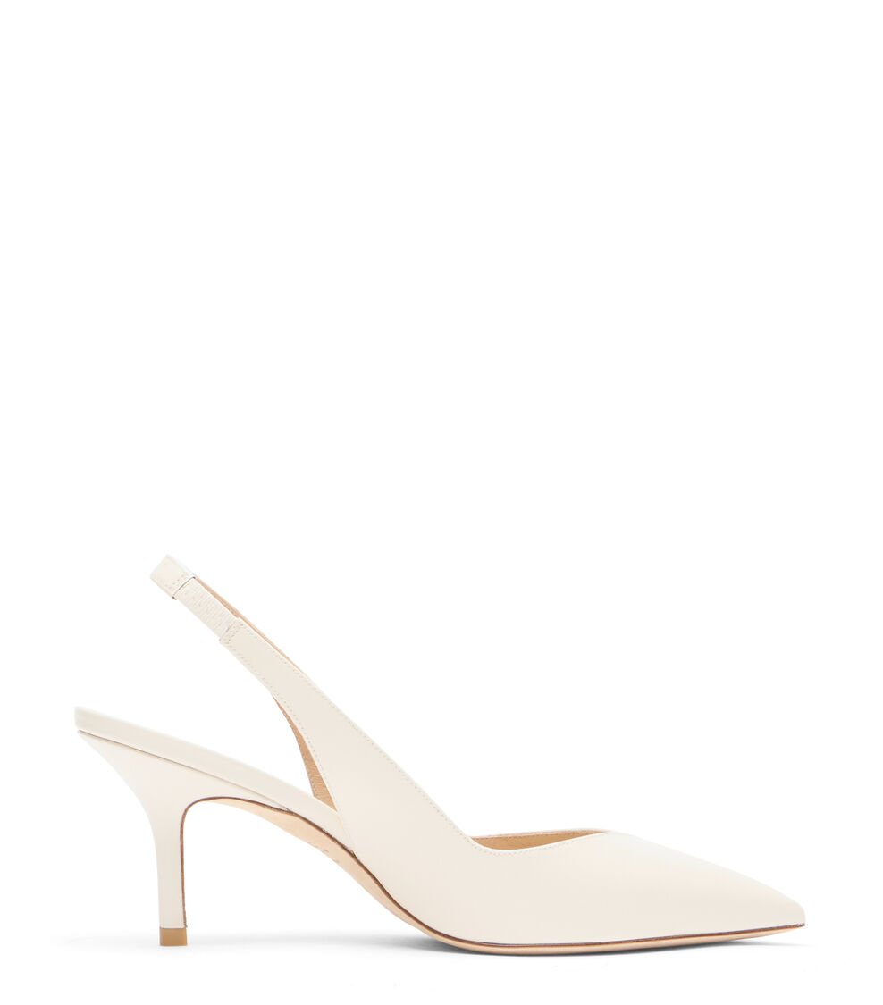 Stuart Weitzman EVA 75 SLINGBACK en CREMA de Mujer | Stuart Weitzman® Descuento