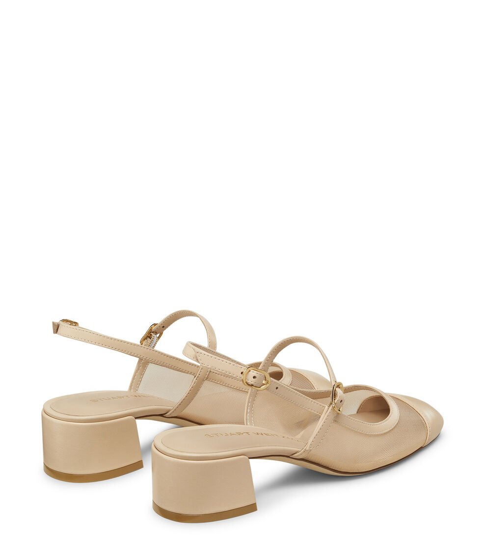 Stuart Weitzman MAEVE MARY JANE SLINGBACK en BEIGE/BARELY BEIGE de Mujer | Stuart Weitzman® Rebajas online