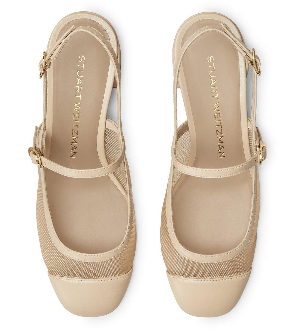 Stuart Weitzman MAEVE MARY JANE SLINGBACK en BEIGE/BARELY BEIGE de Mujer | Stuart Weitzman® Rebajas online