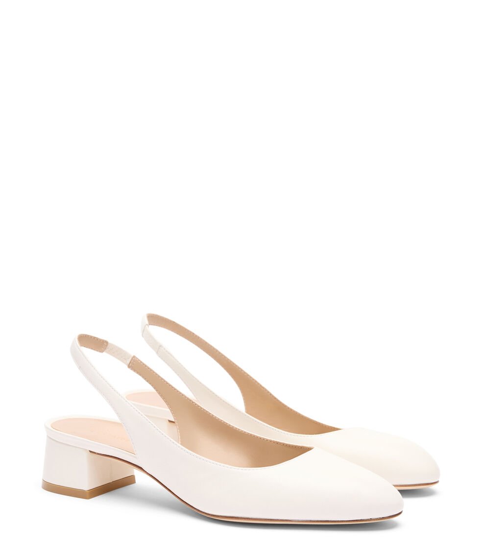 Stuart Weitzman VIVIENNE 35 SLINGBACK en CREMA de Mujer | Stuart Weitzman® COMPRAR AHORA