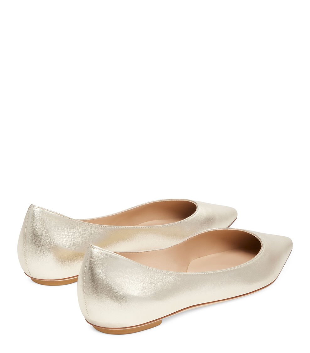 Stuart Weitzman EMILIA FLAT en OROCLARO de Mujer | Stuart Weitzman® Último día