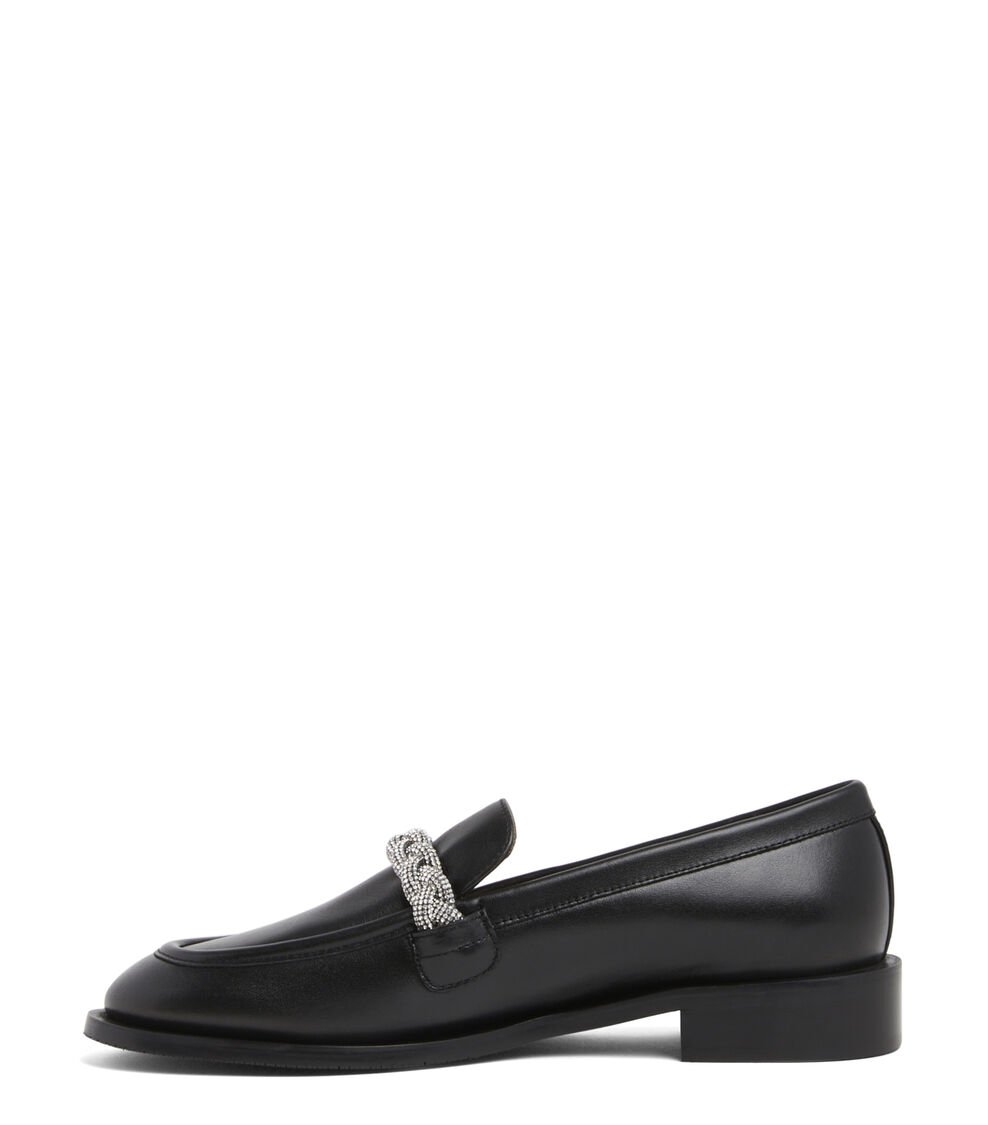 Stuart Weitzman PALMER HIGHSHINE LOAFER en NEGRO de Mujer | Stuart Weitzman® Promoción por tiempo limitado
