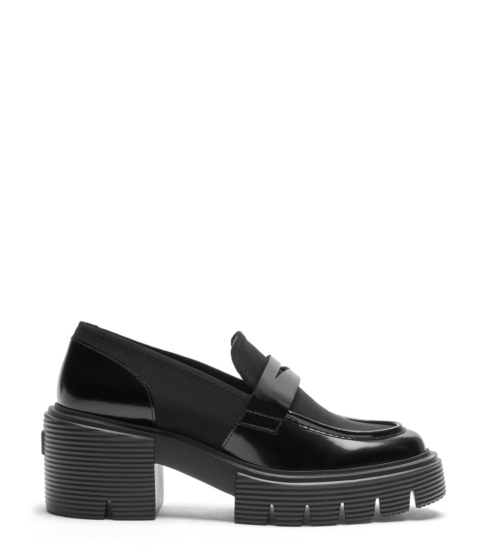 Stuart Weitzman 5050 SOHO LOAFER en NEGRO de Mujer | Stuart Weitzman® Oferta especial de fábrica
