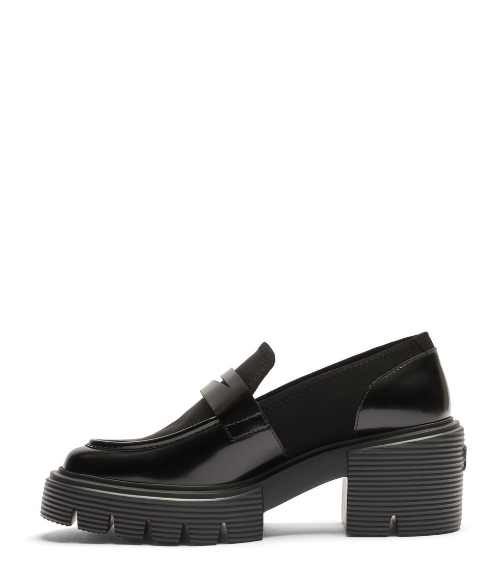 Stuart Weitzman 5050 SOHO LOAFER en NEGRO de Mujer | Stuart Weitzman® Oferta especial de fábrica