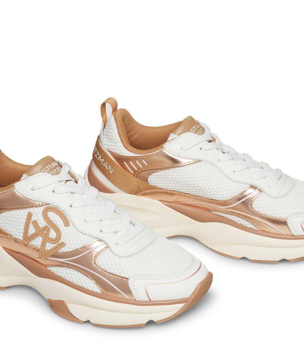 Stuart Weitzman SW TRAINER en BLANCO/TABACO de Mujer | Stuart Weitzman® Grandes descuentos