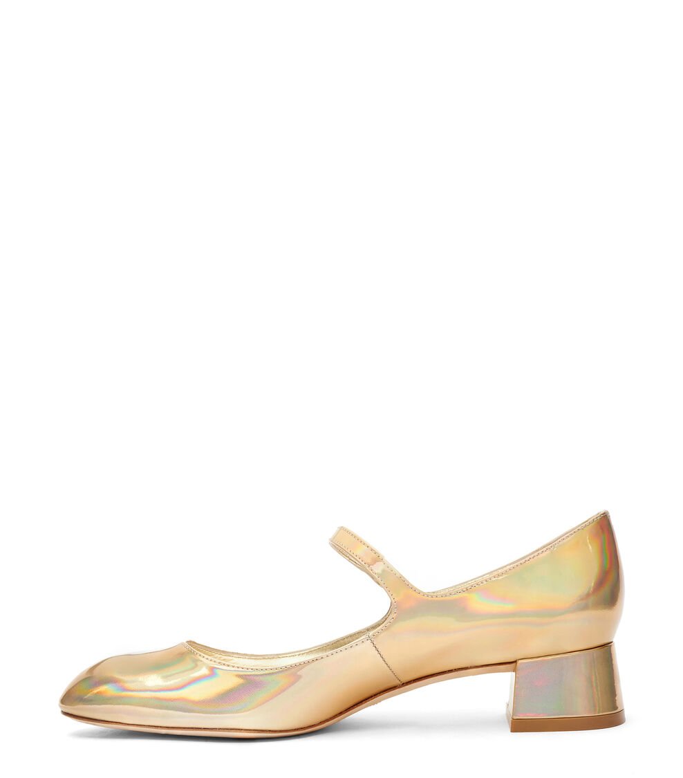 Stuart Weitzman VIVIENNE 35 MARY JANE en PLATINO de Mujer | Stuart Weitzman® Tienda de fábrica