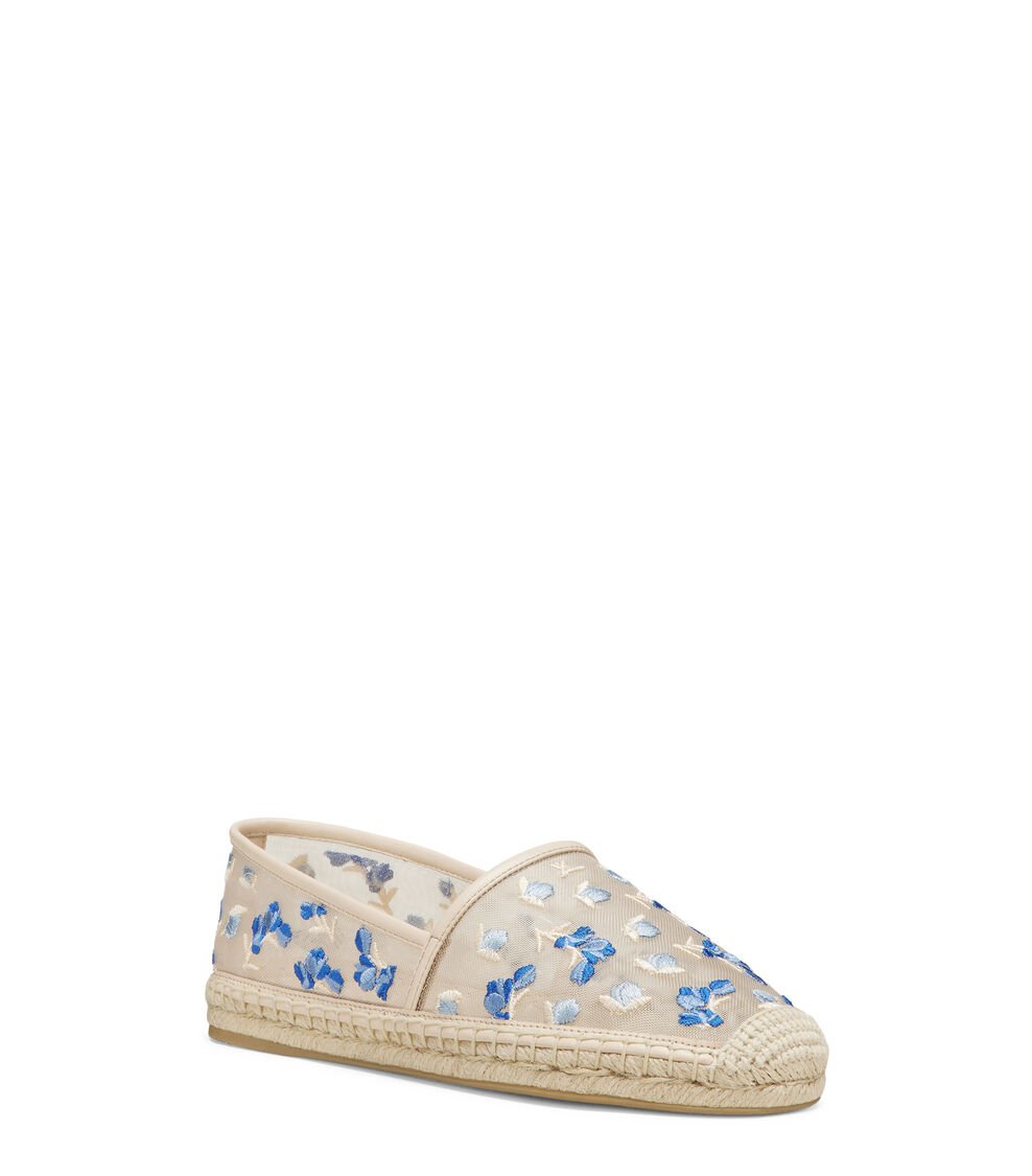 Stuart Weitzman BAREITALL ESPADRILLE en CIELO MULTI/BARELY BEIGE de Mujer | Stuart Weitzman® Ahorra y exporta