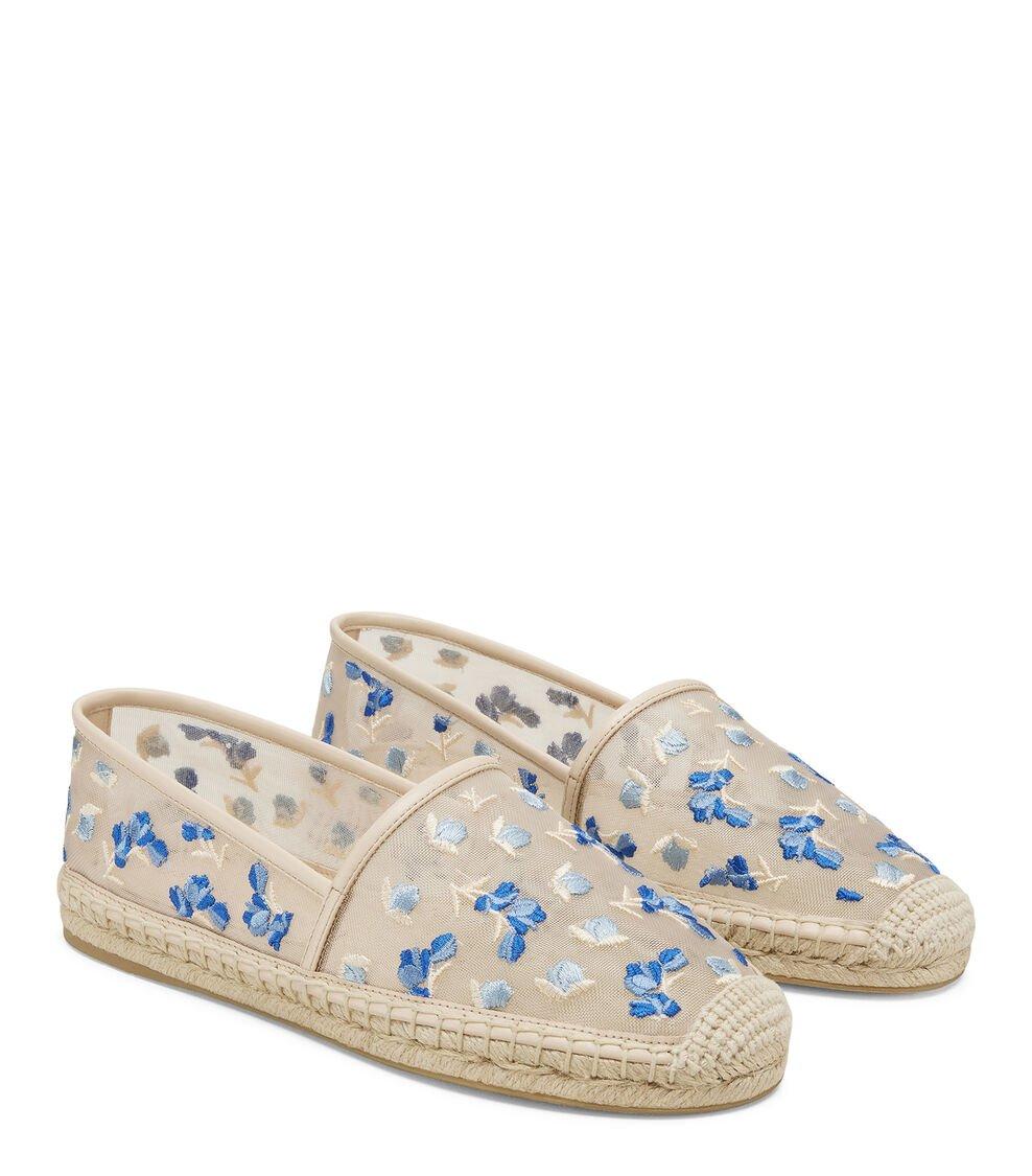 Stuart Weitzman BAREITALL ESPADRILLE en CIELO MULTI/BARELY BEIGE de Mujer | Stuart Weitzman® Ahorra y exporta