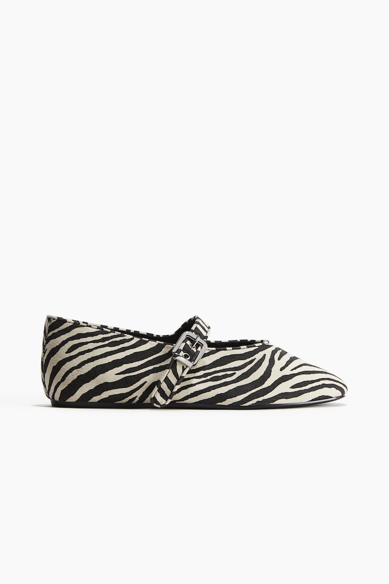 H&M Bailarinas estilo merceditas - Beige/Estampado de leopardo - MUJER Devoluciones gratuitas