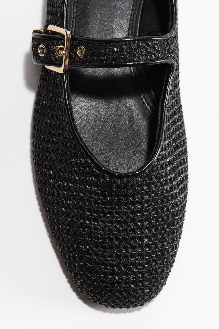 H&M Merceditas trenzadas - Negro - MUJER