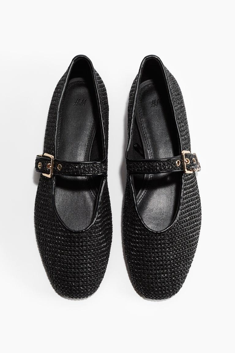 H&M Merceditas trenzadas - Negro - MUJER 2025