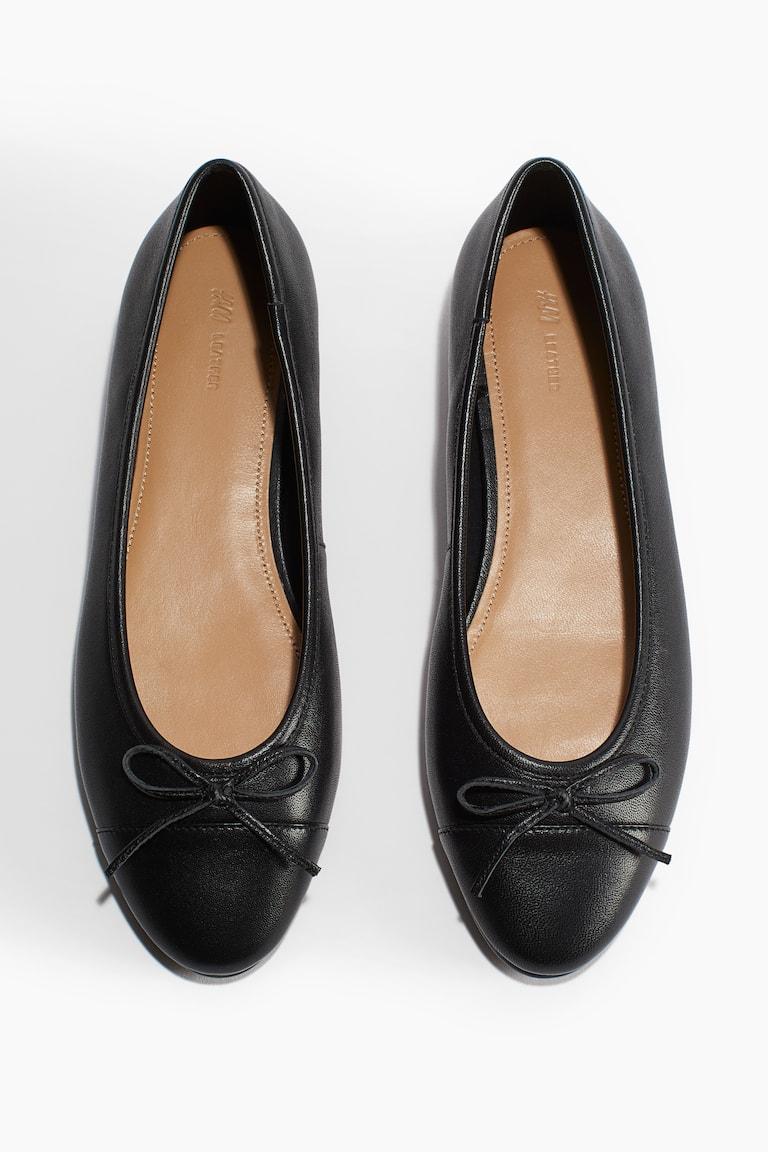 H&M Bailarinas de piel - Rojo - MUJER Outlet online