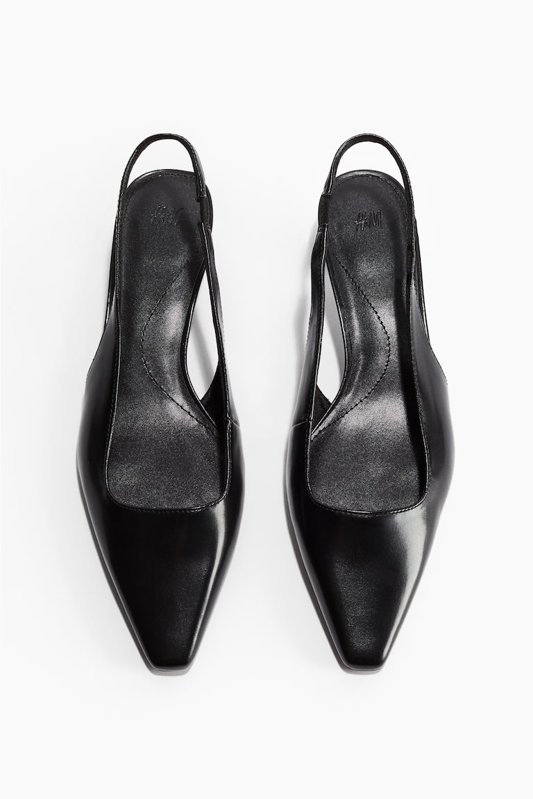 H&M Salones destalonados con puntera fina - Negro - MUJER Gran oferta