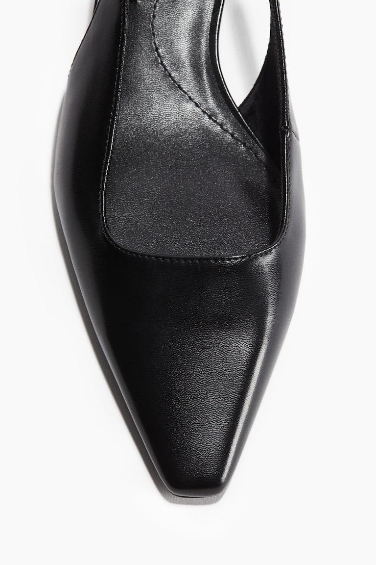 H&M Salones destalonados con puntera fina - Negro - MUJER Gran oferta