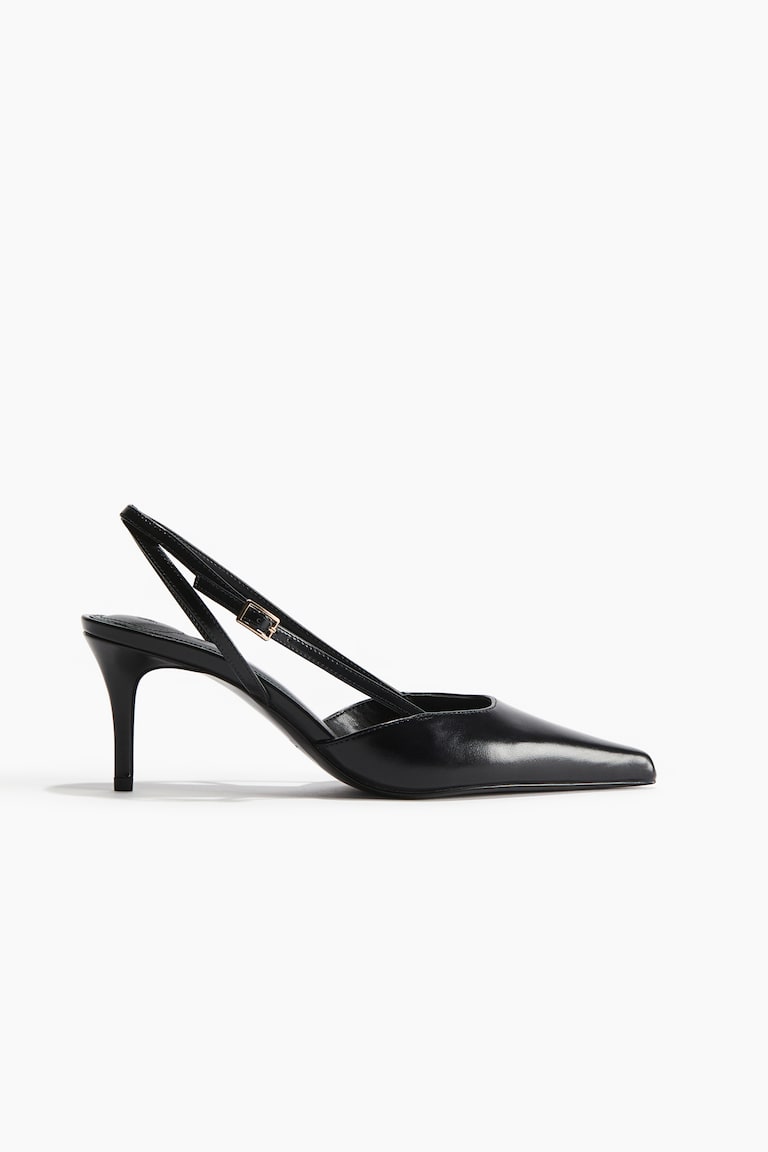 H&M Salones destalonados con puntera fina - Negro - MUJER Tienda