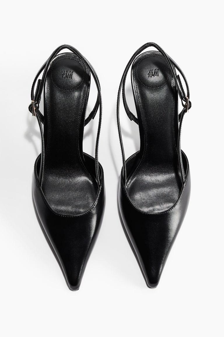 H&M Salones destalonados con puntera fina - Negro - MUJER Tienda