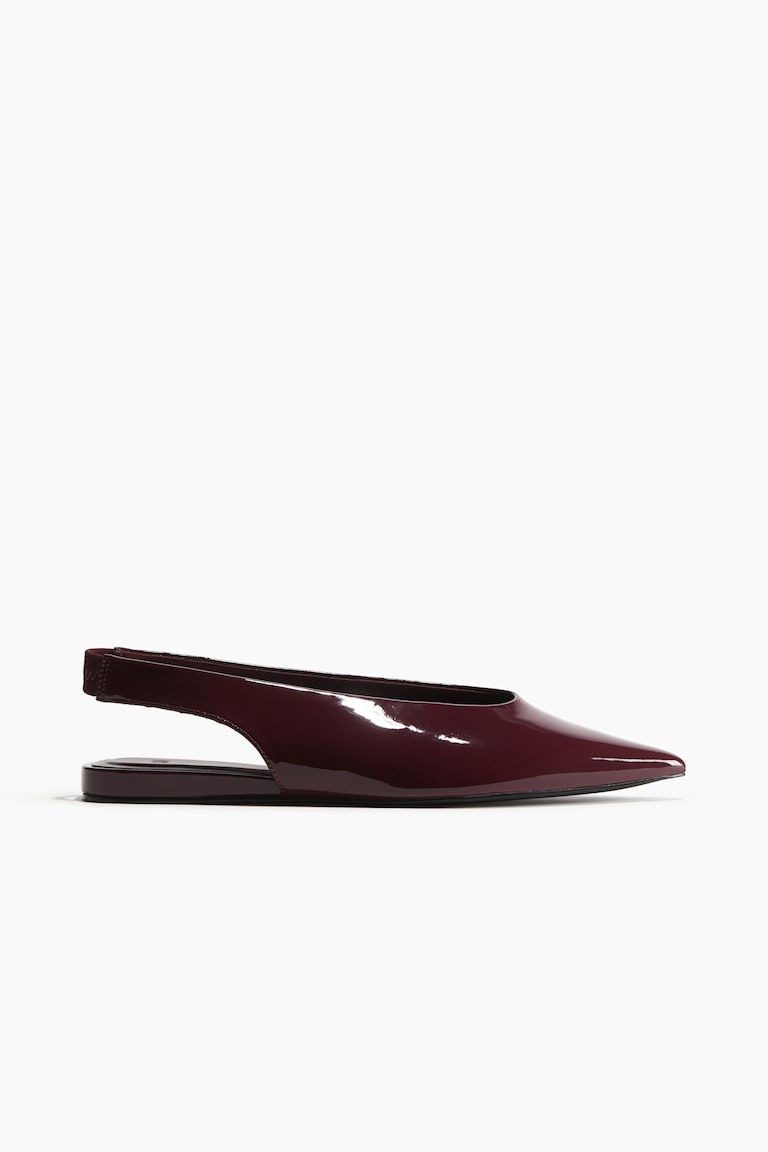 H&M Salones destalonados de charol - Gris/Efecto piel de cocodrilo - MUJER Rebajas online