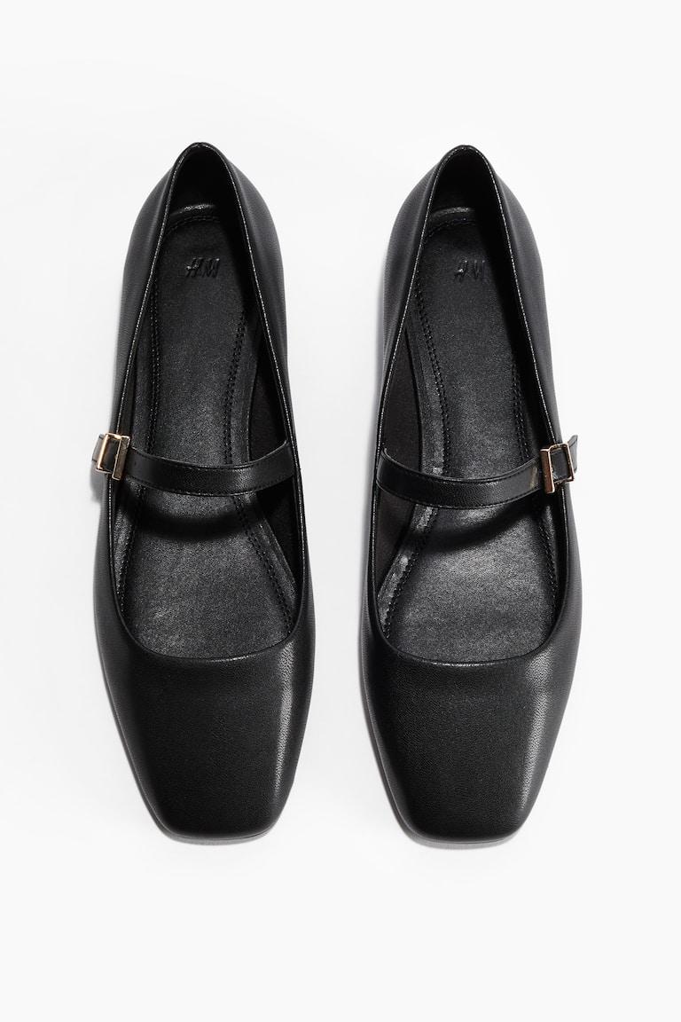 H&M Bailarinas estilo merceditas - Negro - MUJER COMPRAR AHORA