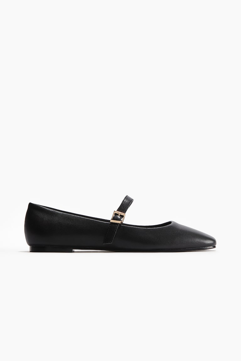 H&M Bailarinas estilo merceditas - Negro - MUJER COMPRAR AHORA