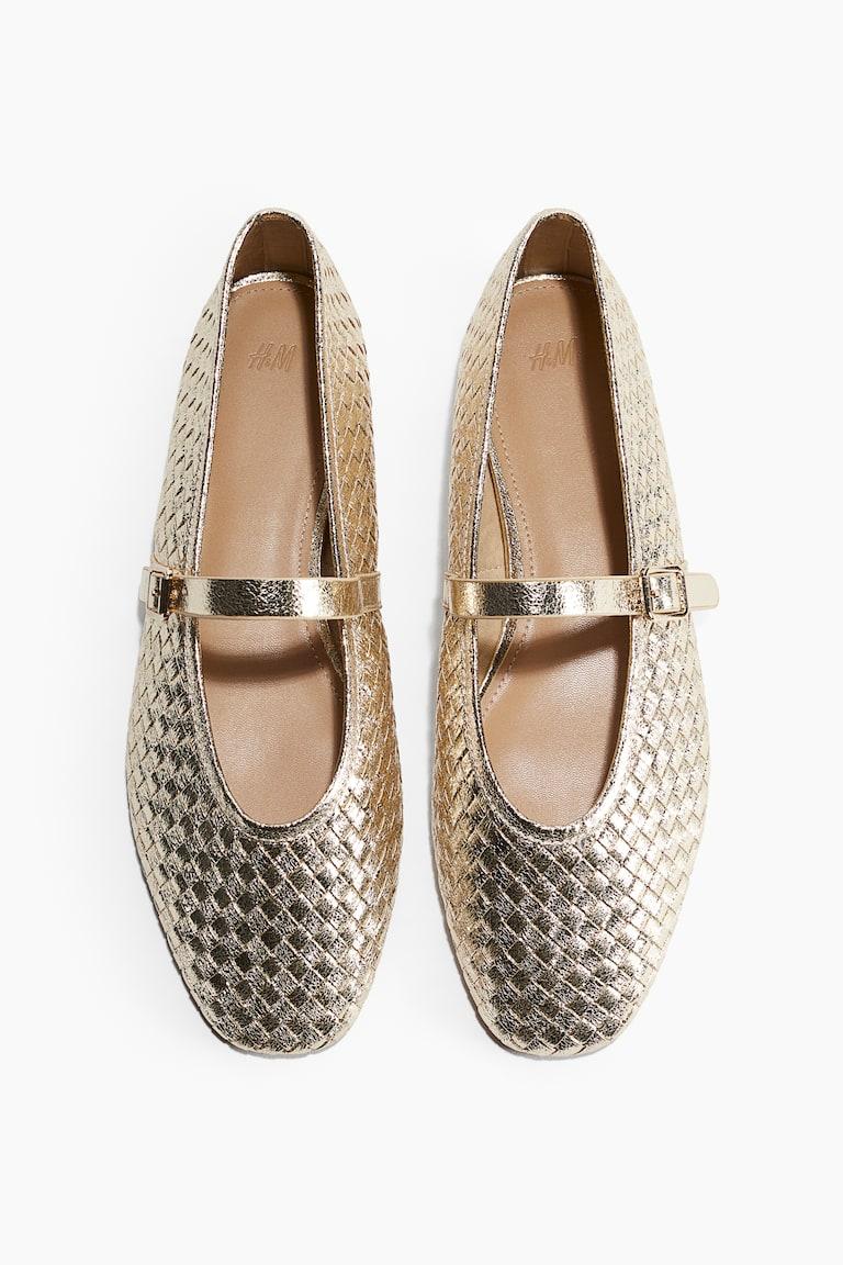 H&M Merceditas trenzadas - Dorado - MUJER Último día