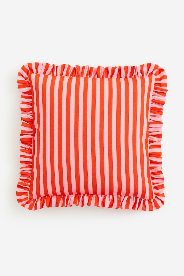 H&M Funda de cojín con volante - Rosa/Rayas - HOME Liquidación