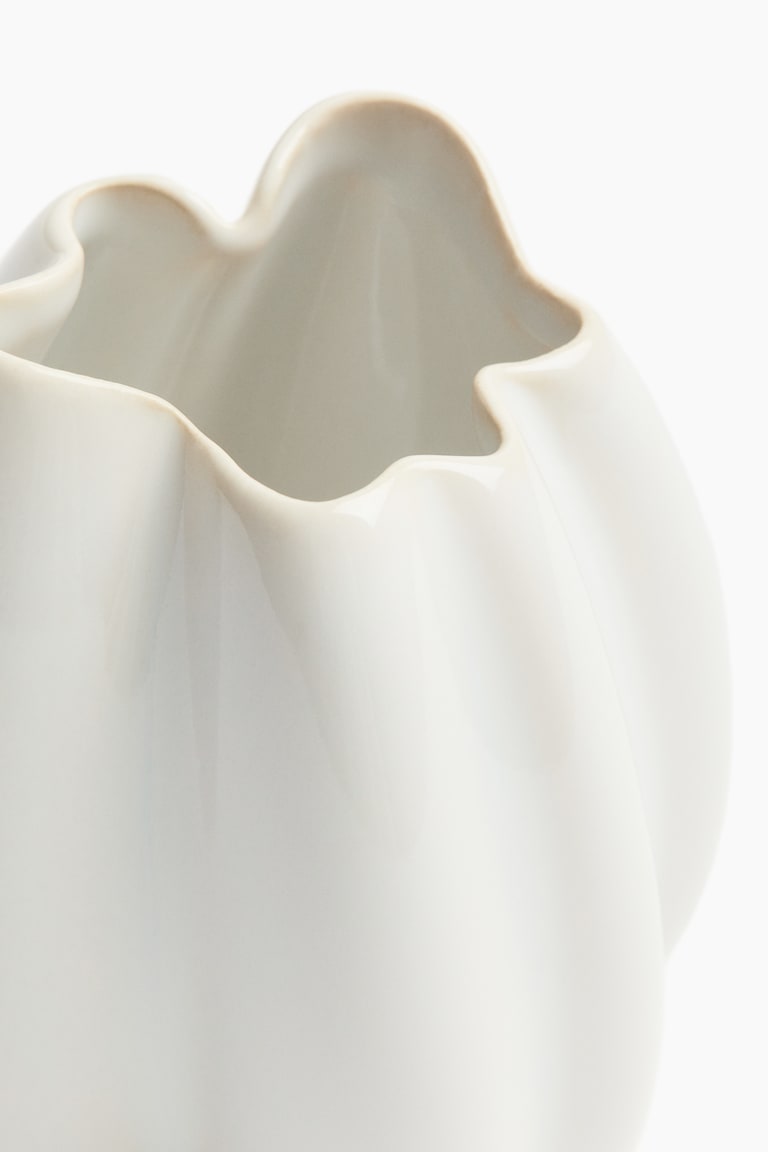 H&M Jarrón pequeño de gres - Blanco - HOME Descuento por venta flash
