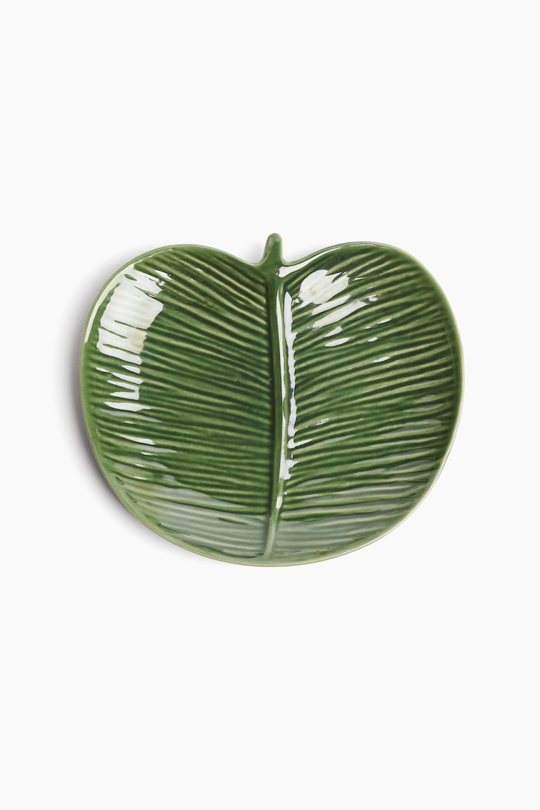 H&M Fuente de servir pequeña de gres - Verde - HOME 2025