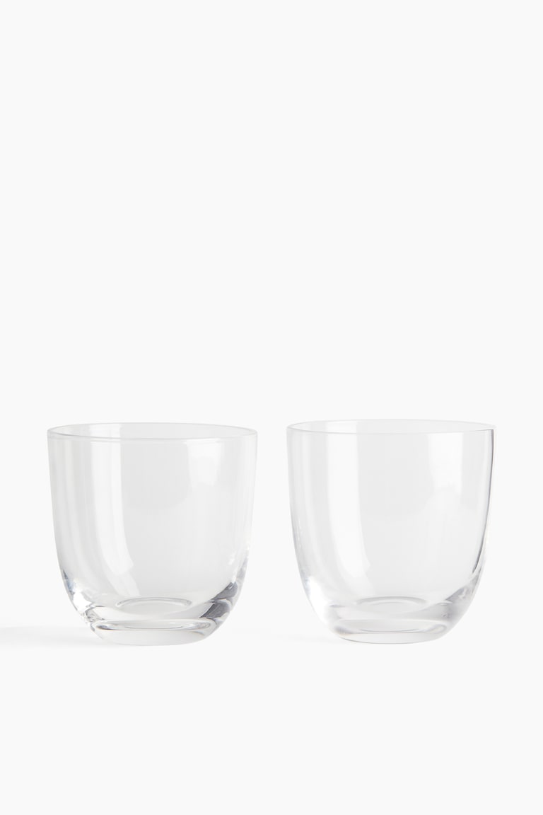 H&M Pack de 2 vasos de vidrio - Vidrio transparente - HOME Rebajas baratas