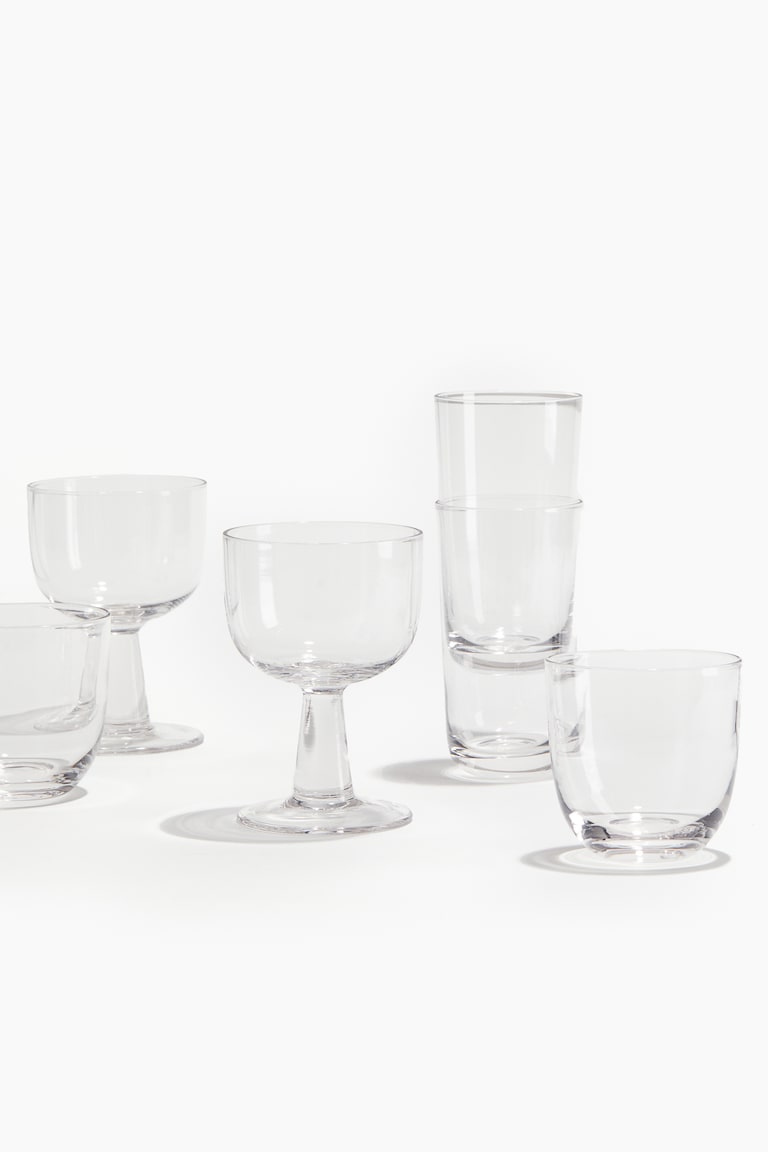 H&M Pack de 2 vasos de vidrio - Vidrio transparente - HOME Rebajas baratas