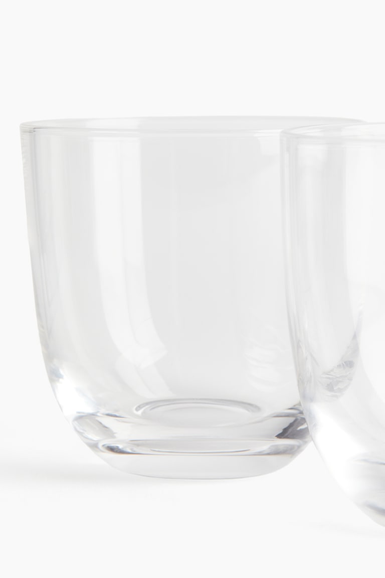 H&M Pack de 2 vasos de vidrio - Vidrio transparente - HOME Rebajas baratas