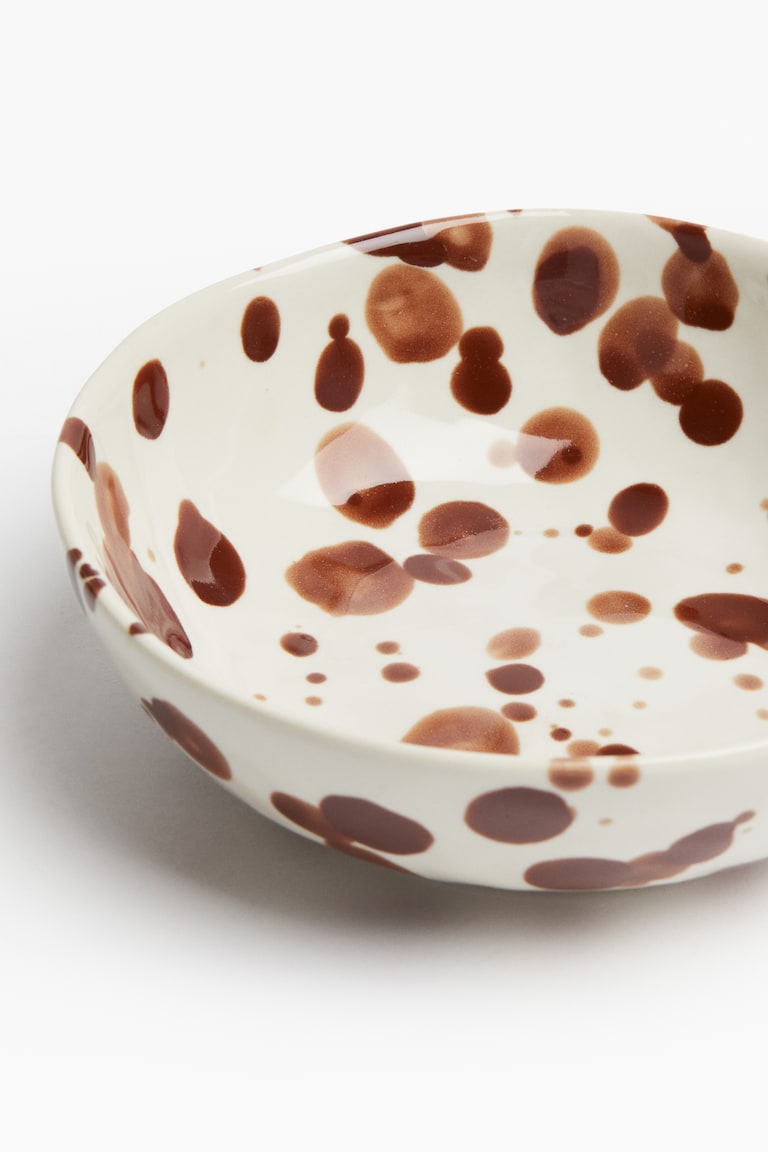 H&M Cuenco pequeño de gres - Verde/Lunares - HOME Descuento