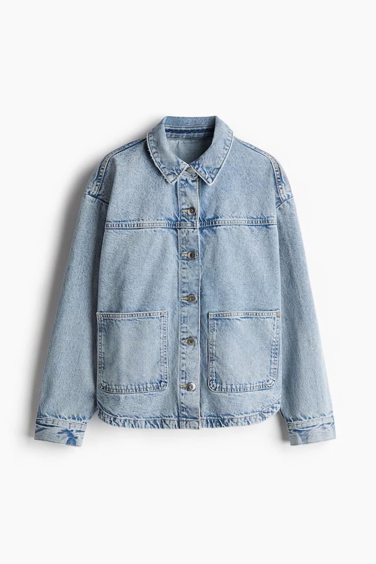 H&M Sobrecamisa de sarga - Blanco - MUJER Precios de Black Friday