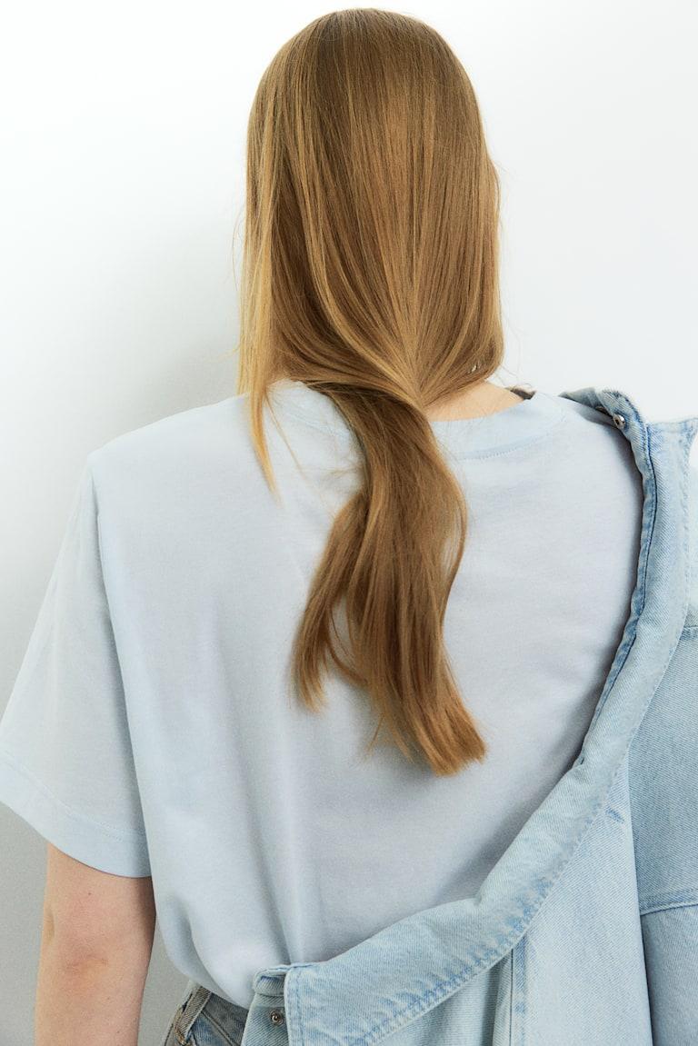 H&M Camiseta con estampado - Blanco/Clementia - MUJER Outlet