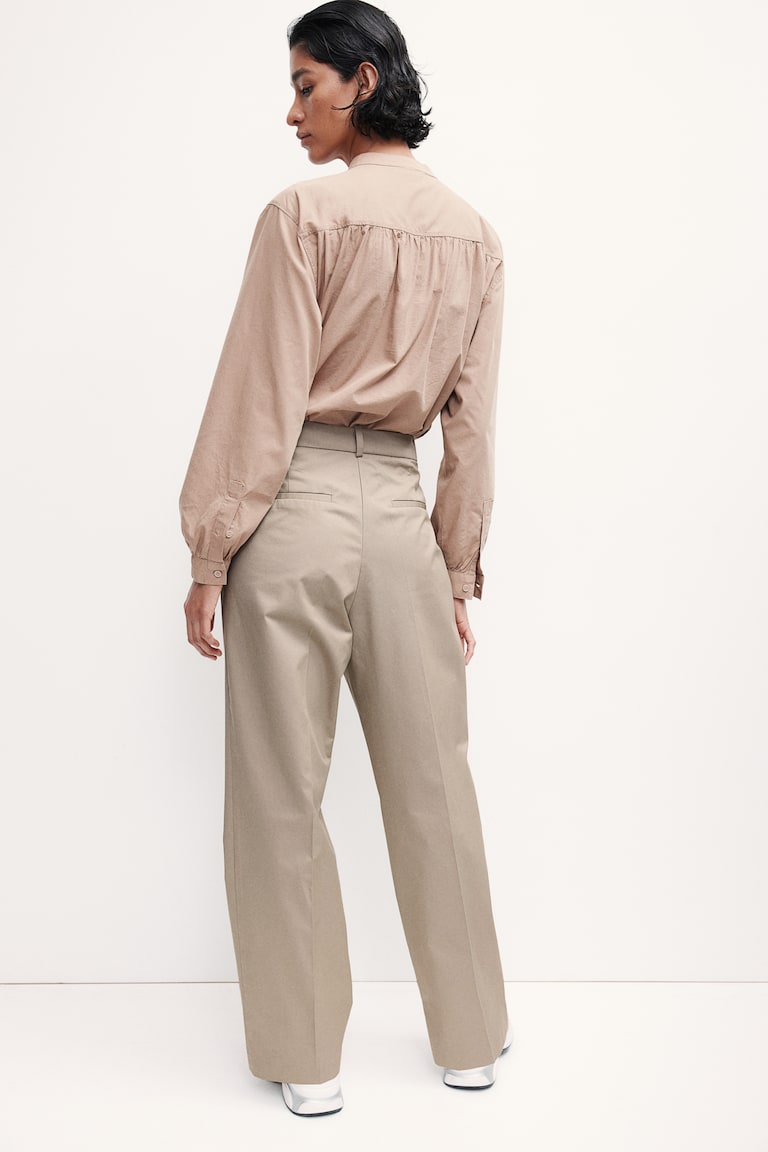 H&M Chinos con raya - Beige - MUJER Envío gratis