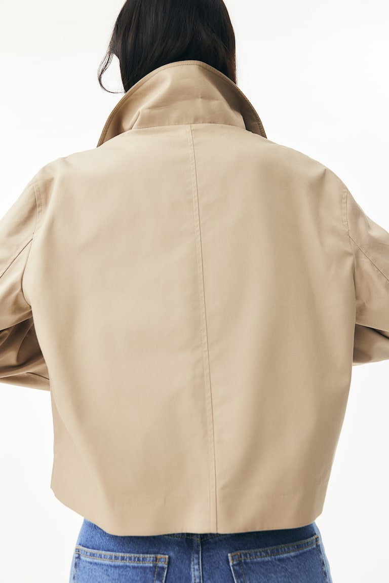 H&M Chaqueta de sarga con cuello - Beige - MUJER Envío internacional gratuito