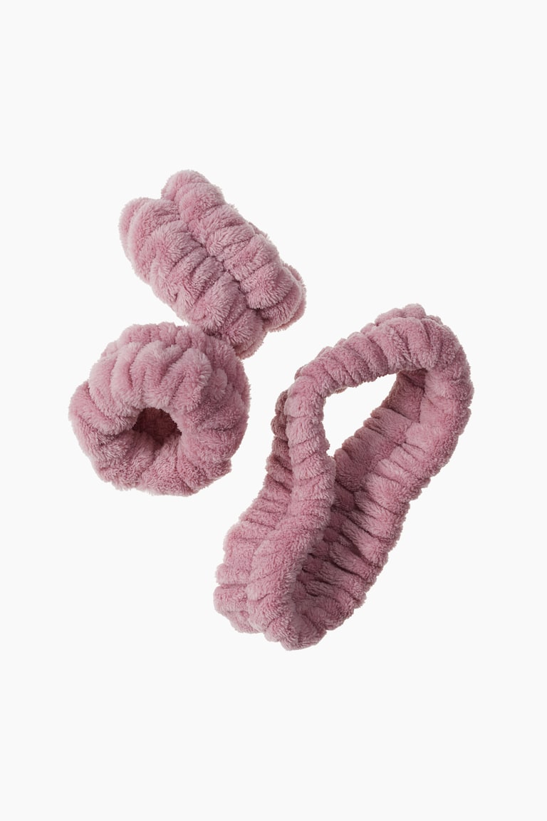 H&M Juego de diadema y muñequeras de maquillaje - Negro - Beauty all En oferta