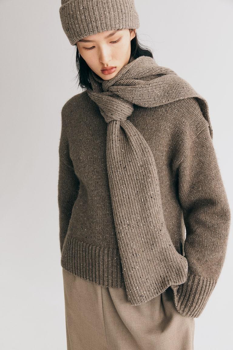 H&M Gorro beanie en punto de canalé - Azul marino/M - MUJER Devoluciones gratuitas
