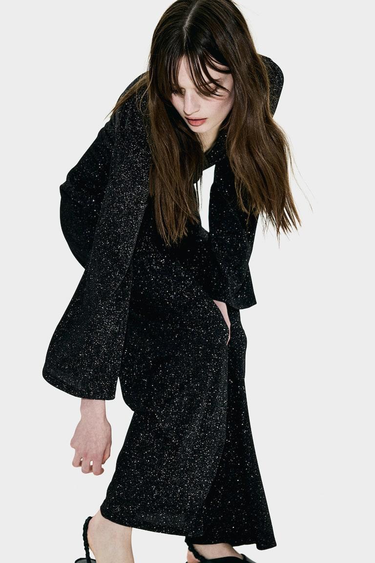 H&M Mono con nudo decorativo - Negro/Strass - MUJER Ofertas
