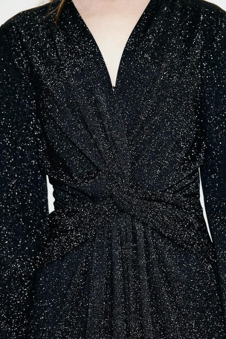 H&M Mono con nudo decorativo - Negro/Strass - MUJER Ofertas