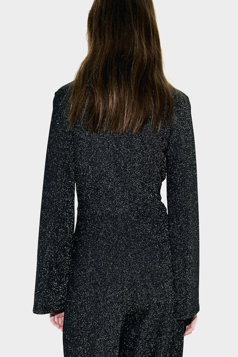 H&M Mono con nudo decorativo - Negro/Strass - MUJER Ofertas