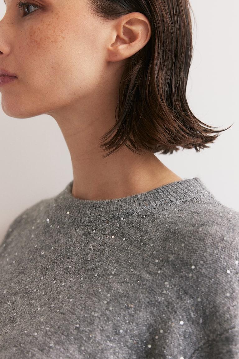 H&M MAMA Conjunto de 2 piezas con detalles decorativos - Gris jaspeado - MUJER Venta caliente