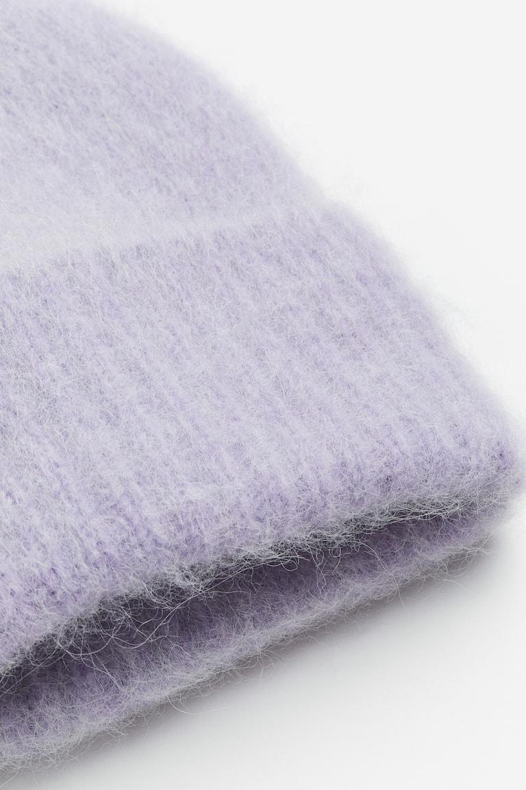 H&M Gorro en punto acanalado de mezcla de alpaca - Negro - MUJER Tienda