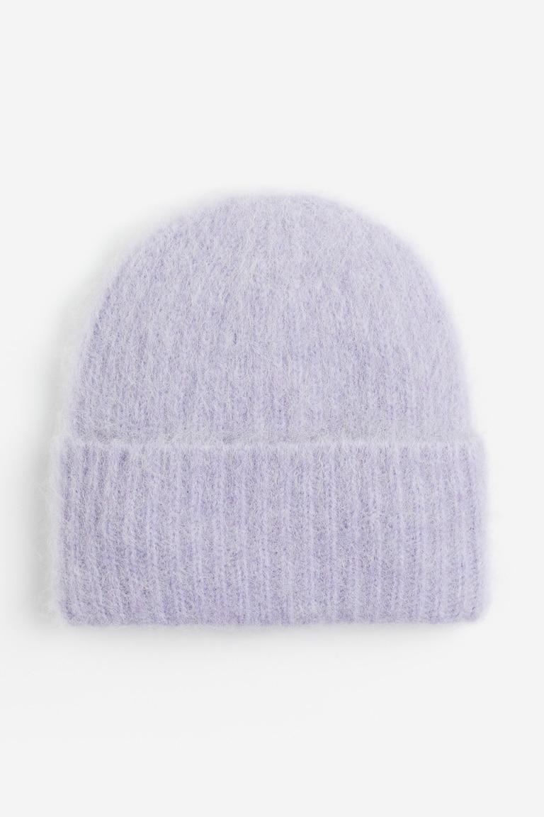 H&M Gorro en punto acanalado de mezcla de alpaca - Crema - MUJER