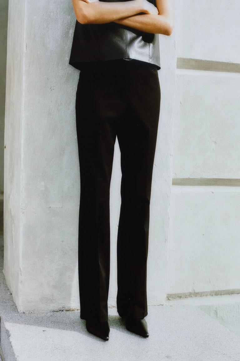 H&M Pantalón con abertura en el bajo - Negro - MUJER Últimos 2 días