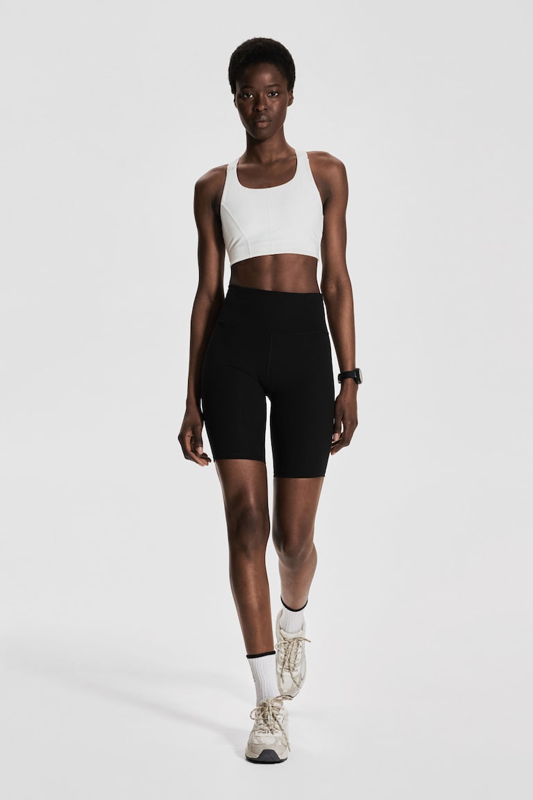 H&M Mallas cortas de correr con ShapeMove™ - Negro - MUJER Superdescuento