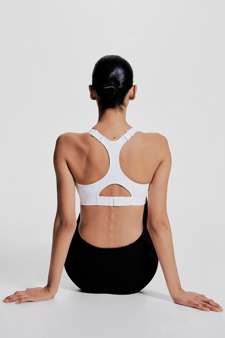 H&M Sujetador de deporte con ShapeMove™ High Support - Azul marino - MUJER Outlet